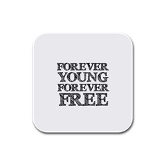 Forever Young Drink Coasters 4 Pack (square) by AlfredFoxArt