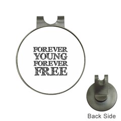 Forever Young Hat Clip With Golf Ball Marker by AlfredFoxArt