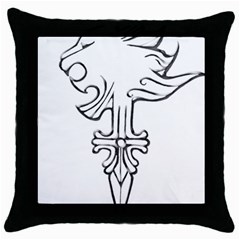 Maybe I m A Lion Black Throw Pillow Case