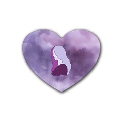 Profile Of Pain Drink Coasters (heart) by FunWithFibro