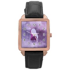 Profile Of Pain Rose Gold Leather Watch  by FunWithFibro
