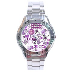 Fms Mash Up Stainless Steel Watch by FunWithFibro