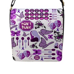 Fms Mash Up Flap Closure Messenger Bag (large) by FunWithFibro