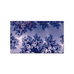 Pink and Blue Morning Frost Fractal Sticker (Rectangle) Front