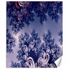 Pink And Blue Morning Frost Fractal Canvas 20  X 24  (unframed) by Artist4God