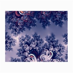 Pink And Blue Morning Frost Fractal Glasses Cloth (small, Two Sided) by Artist4God