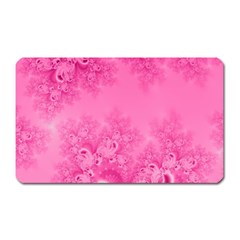 Soft Pink Frost Of Morning Fractal Magnet (rectangular) by Artist4God