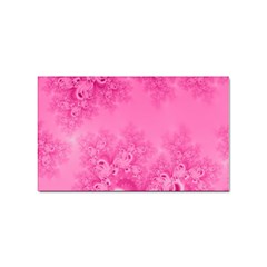 Soft Pink Frost Of Morning Fractal Sticker 100 Pack (rectangle) by Artist4God