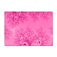 Soft Pink Frost Of Morning Fractal A4 Sticker 10 Pack by Artist4God