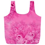 Soft Pink Frost of Morning Fractal Reusable Bag (XL) Front