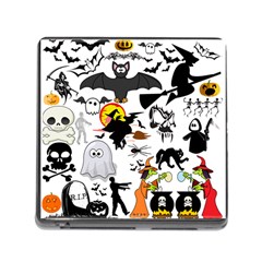 Halloween Mashup Memory Card Reader With Storage (square) by StuffOrSomething