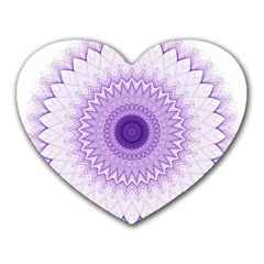 Mandala Mouse Pad (heart) by Siebenhuehner