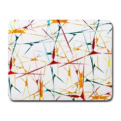 Colorful Splatter Abstract Shapes Small Mouse Pad (rectangle) by dflcprints