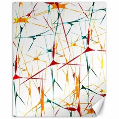 Colorful Splatter Abstract Shapes Canvas 11  X 14  (unframed) by dflcprints