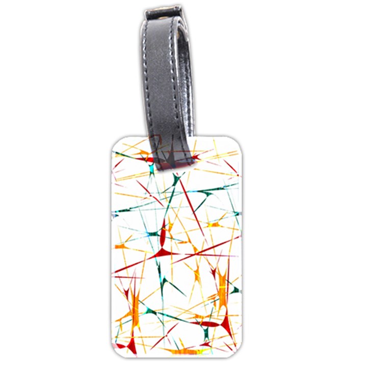 Colorful Splatter Abstract Shapes Luggage Tag (Two Sides)