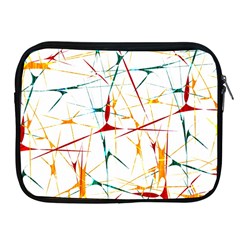 Colorful Splatter Abstract Shapes Apple Ipad Zippered Sleeve by dflcprints