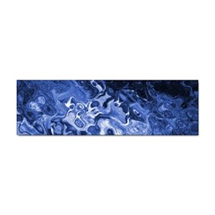 Blue Waves Abstract Art Bumper Sticker 10 Pack