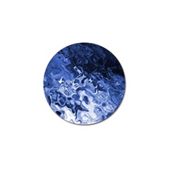 Blue Waves Abstract Art Golf Ball Marker 4 Pack