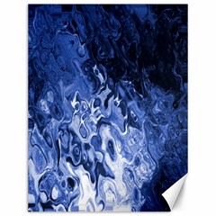 Blue Waves Abstract Art Canvas 12  X 16  (unframed) by LokisStuffnMore