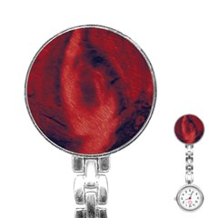 Blood Waterfall Stainless Steel Nurses Watch