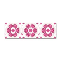 Sweety Pink Floral Pattern Bumper Sticker 10 Pack by dflcprints