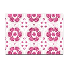 Sweety Pink Floral Pattern A4 Sticker 100 Pack by dflcprints