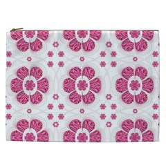 Sweety Pink Floral Pattern Cosmetic Bag (xxl) by dflcprints