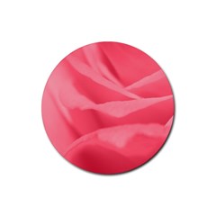 Pink Silk Effect  Drink Coaster (round) by Colorfulart23