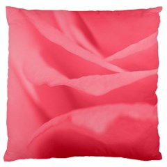 Pink Silk Effect  Large Cushion Case (two Sided)  by Colorfulart23