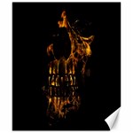 Skull Burning Digital Collage Illustration Canvas 8  x 10  (Unframed) 8.15 x9.66  Canvas - 1