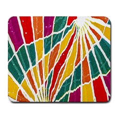 Multicolored Vibrations Large Mouse Pad (rectangle)