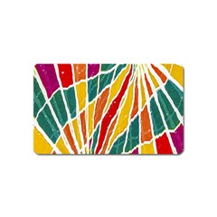 Multicolored Vibrations Magnet (name Card) by dflcprints