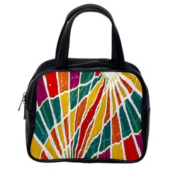 Multicolored Vibrations Classic Handbag (one Side) by dflcprints
