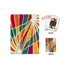 Multicolored Vibrations Playing Cards (mini) by dflcprints