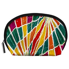 Multicolored Vibrations Accessory Pouch (large) by dflcprints