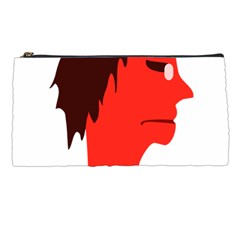 Monster With Men Head Illustration Pencil Case by dflcprints