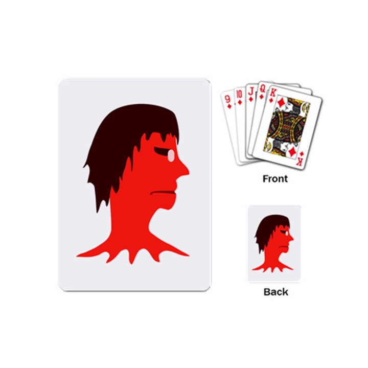 Monster with Men Head Illustration Playing Cards (Mini)