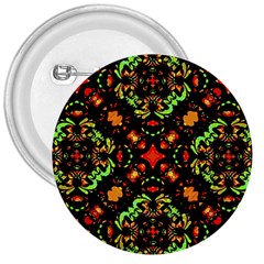 Intense Floral Refined Art Print 3  Button by dflcprints