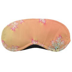 Peach Spring Frost On Flowers Fractal Sleeping Mask