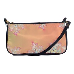 Peach Spring Frost On Flowers Fractal Evening Bag by Artist4God