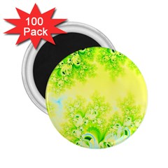 Sunny Spring Frost Fractal 2 25  Button Magnet (100 Pack) by Artist4God