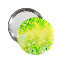 Sunny Spring Frost Fractal Handbag Mirror (2 25 ) by Artist4God