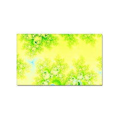 Sunny Spring Frost Fractal Sticker (rectangle) by Artist4God