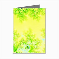 Sunny Spring Frost Fractal Mini Greeting Card by Artist4God