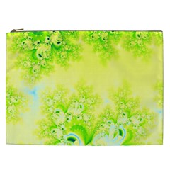 Sunny Spring Frost Fractal Cosmetic Bag (xxl) by Artist4God