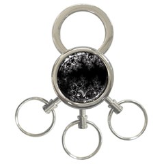 Midnight Frost Fractal 3-ring Key Chain by Artist4God