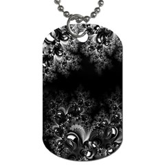 Midnight Frost Fractal Dog Tag (two-sided)  by Artist4God