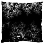 Midnight Frost Fractal Large Cushion Case (Single Sided)  Front