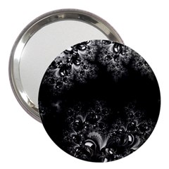 Midnight Frost Fractal 3  Handbag Mirror by Artist4God