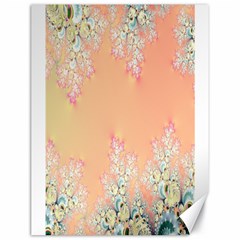 Peach Spring Frost On Flowers Fractal Canvas 18  X 24  (unframed)